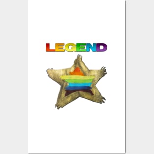 GOLDEN star LEGEND Posters and Art